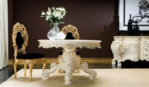 baroque furniture table chair
