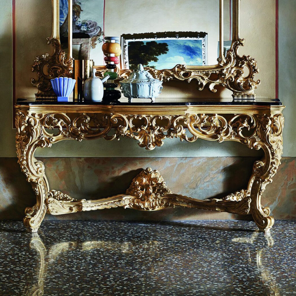 SIL: 101 Console with Marble Top | Michelangelo Designs