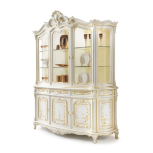 ACAP: 10200/4 Canaletto Baroque Style Glass Cabinet